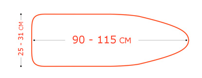 Pokrowiec na deskę do prasowania Millena Arabesko (S) 