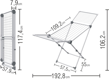 Suszarka do ubrań SUPERDRY MAXI OBSIDIAN GREY
