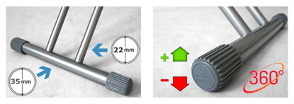 Deska do prasowania z gniazdem Raptor T-Max - Flowerbed